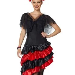 Spirit Halloween Black Ruffle Corset