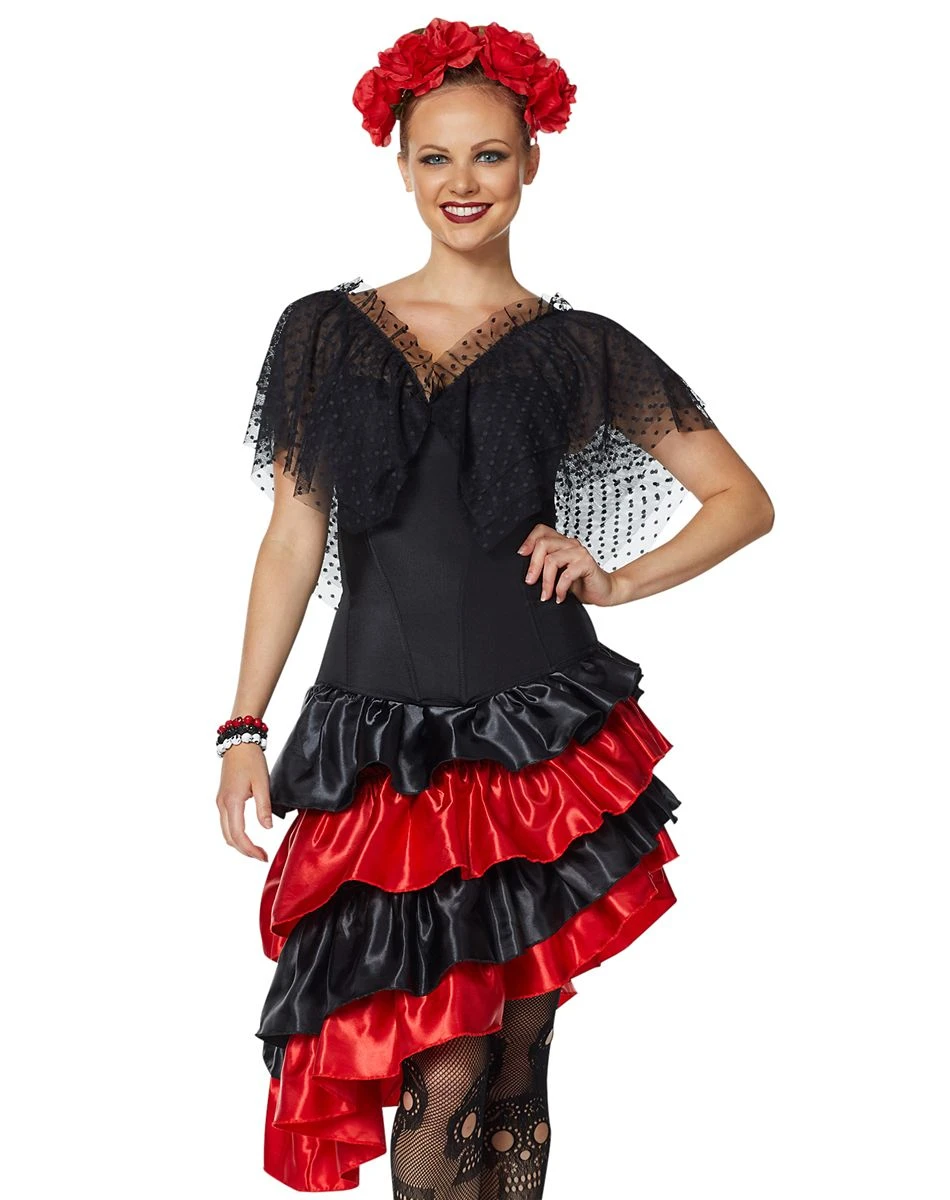 Spirit Halloween Black Ruffle Corset 1 Spirit Halloween Black Ruffle Corset
