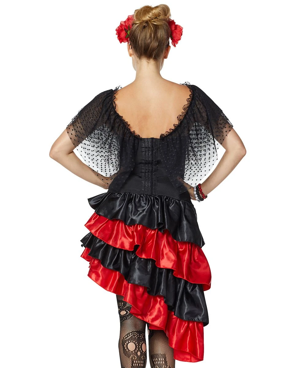 Spirit Halloween Black Ruffle Corset 2 Spirit Halloween Black Ruffle Corset - Image 2