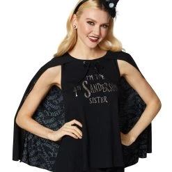 Spirit Halloween Fourth Sanderson Sister Caped T Shirt - Hocus Pocus -Cheap Trick Or Treat Hub Store 01400647 b