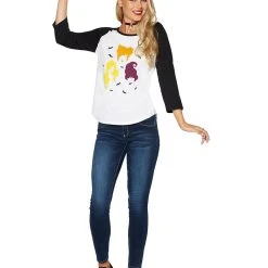 Spirit Halloween Sanderson Sisters Hairstyles Long Sleeve T Shirt – Hocus Pocus -Cheap Trick Or Treat Hub Store 01400795 d