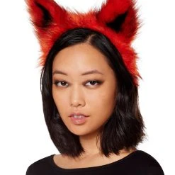 Spirit Halloween Faux Fur Fox Ear Headband -Cheap Trick Or Treat Hub Store 01401025 c