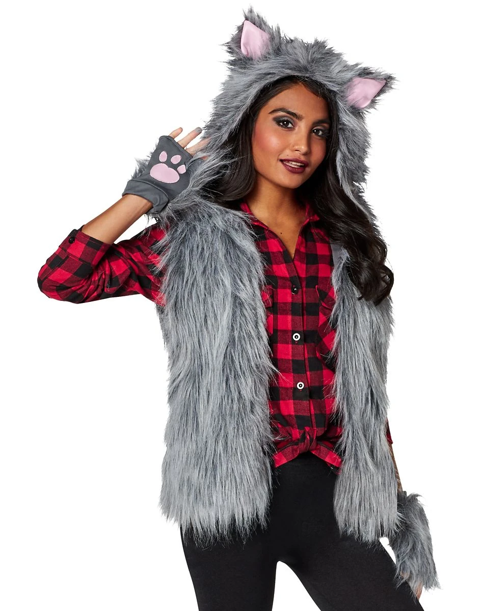 Spirit Halloween Adult Faux Fur Wolf Vest 1 Spirit Halloween Adult Faux Fur Wolf Vest