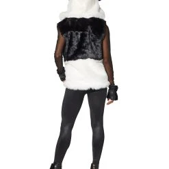 Spirit Halloween Faux Fur Panda Vest -Cheap Trick Or Treat Hub Store 01401249 d