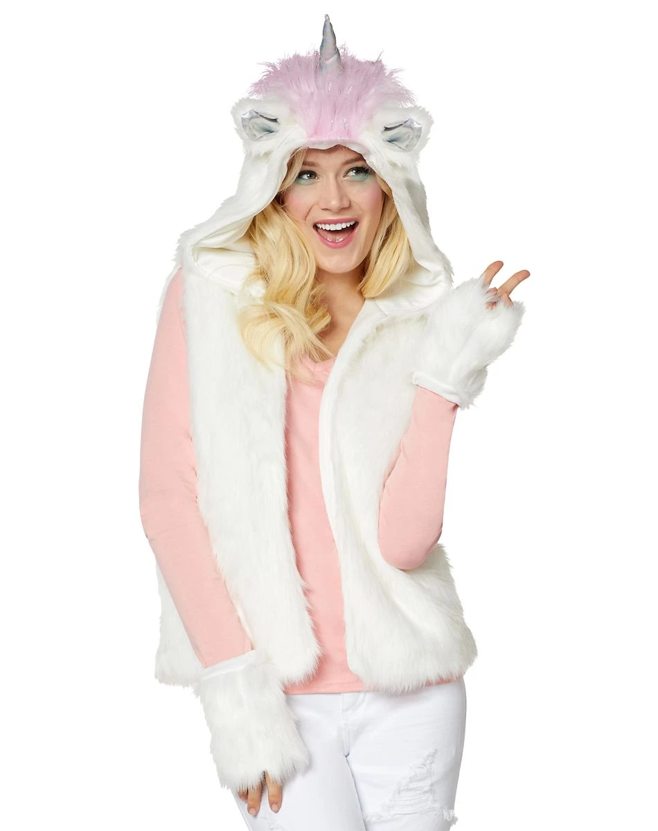 Spirit Halloween Faux Fur Unicorn Vest 1 Spirit Halloween Faux Fur Unicorn Vest