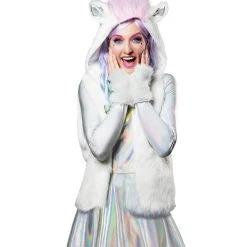 Spirit Halloween Faux Fur Unicorn Vest 7 Spirit Halloween Faux Fur Unicorn Vest -Cheap Trick Or Treat Hub Store 01401272 d