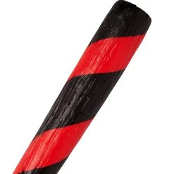 Spirit Halloween Red and Black Stripe Bat -Cheap Trick Or Treat Hub Store 01403823 b