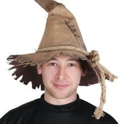Spirit Halloween Burlap Scarecrow Hat