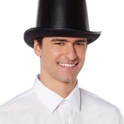 Spirit Halloween Vampire Faux Leather Top Hat -Cheap Trick Or Treat Hub Store 01404029 d