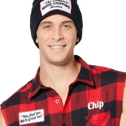 Spirit Halloween Adult Redneck Wood Chip Flannel Shirt -Cheap Trick Or Treat Hub Store 01406115 c