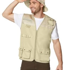 Spirit Halloween Adult Safari Vest Costume Kit