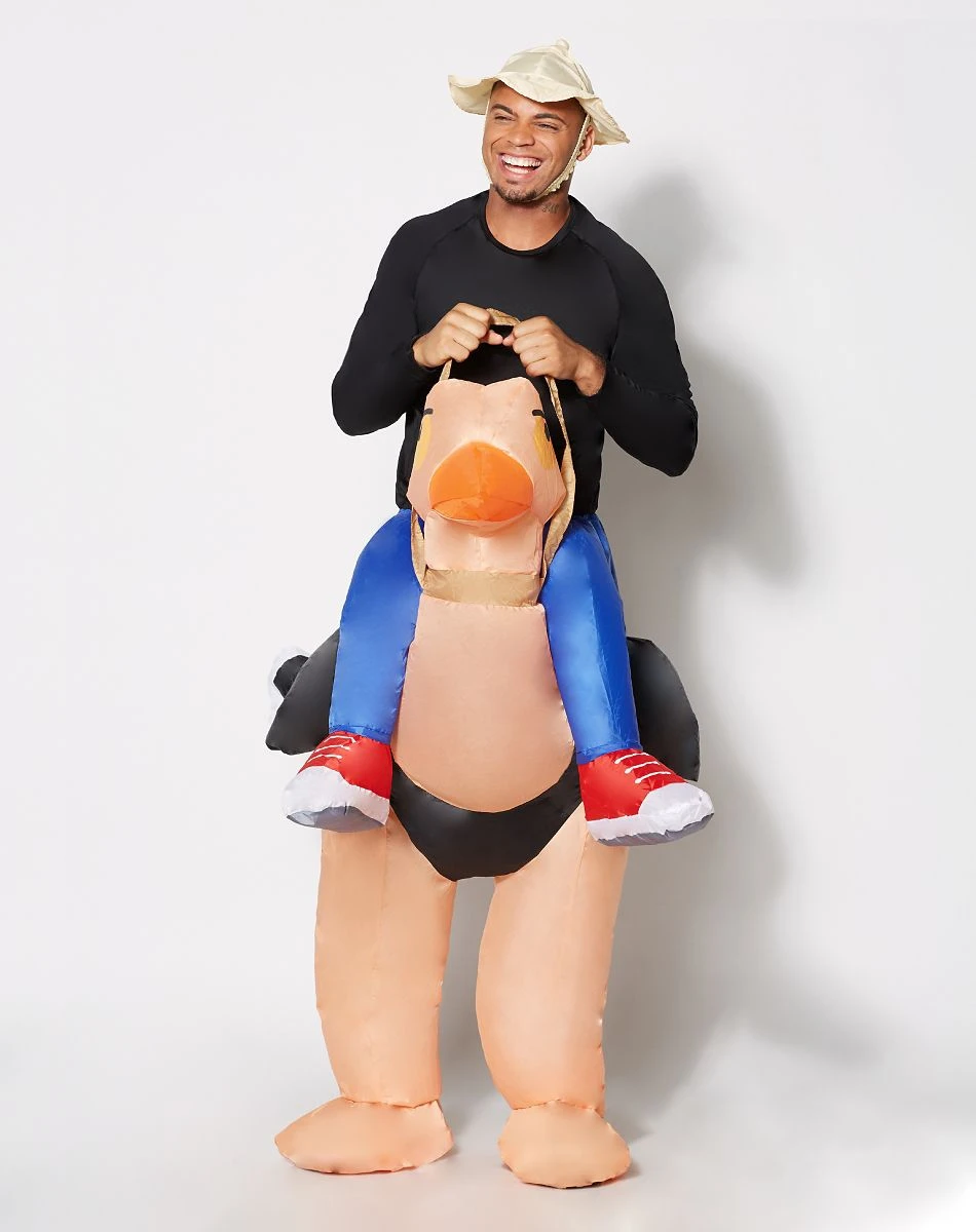 Spirit Halloween Adult Ostrich Inflatable Costume 1 Spirit Halloween Adult Ostrich Inflatable Costume