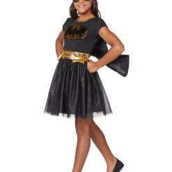 Spirit Halloween Kids Batgirl Dress Costume - DC Comics -Cheap Trick Or Treat Hub Store 01407923 d