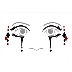 Spirit Halloween Jester Face Decal