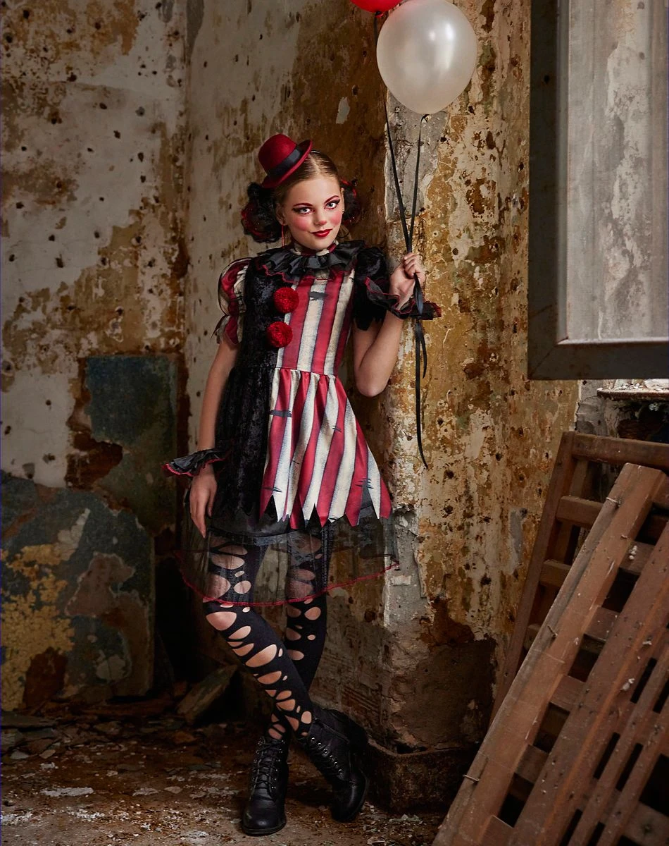 Spirit Halloween Kids Twisted Circus Clown Costume 1 Spirit Halloween Kids Twisted Circus Clown Costume