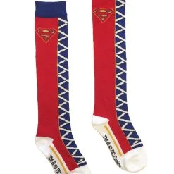 Spirit Halloween Kids Supergirl Lace-Up Socks - DC Comics