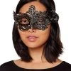 Spirit Halloween Silver Steampunk Eye Half Mask