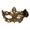 Spirit Halloween Gold Rose Steampunk Eye Half Mask