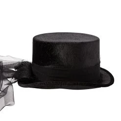 Spirit Halloween Vampire Lace Top Hat -Cheap Trick Or Treat Hub Store 01413558 d
