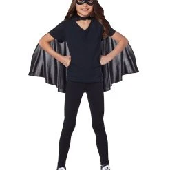 Spirit Halloween Kids Black Cape and Mask