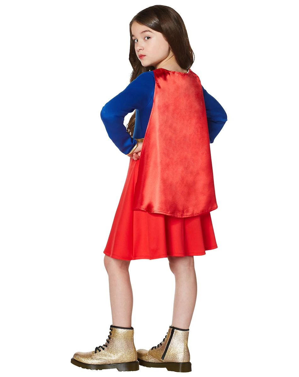 Spirit Halloween Kids Supergirl Dress Costume - DC Comics 2 Spirit Halloween Kids Supergirl Dress Costume - DC Comics - Image 2