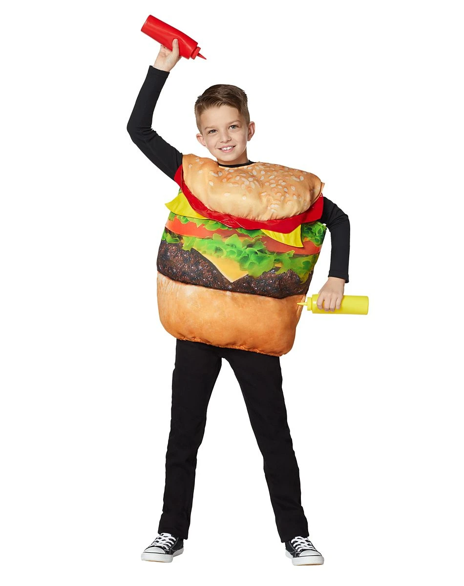 Spirit Halloween Kids Cheeseburger Costume 1 Spirit Halloween Kids Cheeseburger Costume