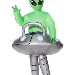 Spirit Halloween Kids Light Up Alien UFO Inflatable Costume