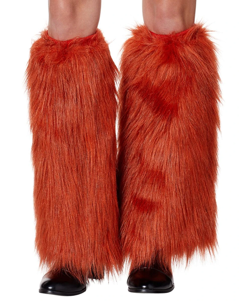 Spirit Halloween Orange Faux Fur Legwarmers 1 Spirit Halloween Orange Faux Fur Legwarmers