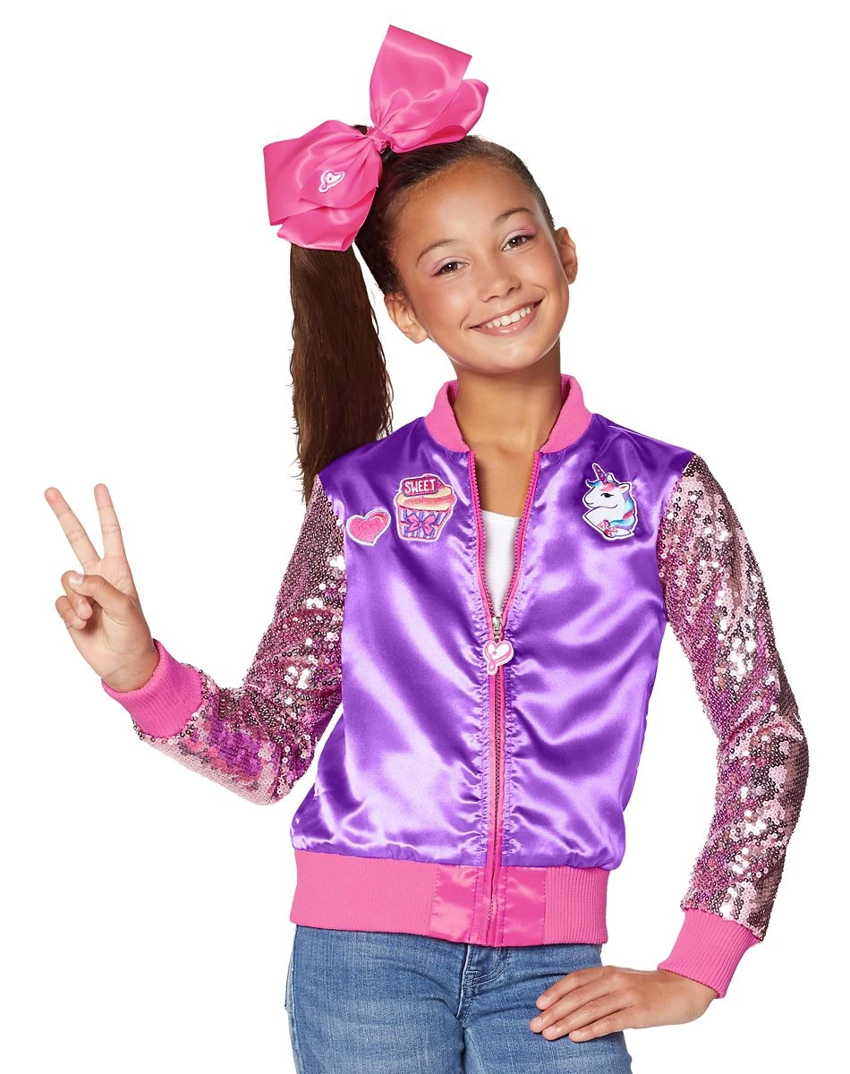 Spirit Halloween Kids JoJo Siwa Bomber Jacket 1 Spirit Halloween Kids JoJo Siwa Bomber Jacket