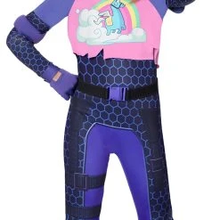 Spirit Halloween Girls Brite Bomber Costume - Fortnite -Cheap Trick Or Treat Hub Store 01418292 c