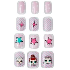 Spirit Halloween Kids Press On Nails 4 Pack - LOL Surprise Doll