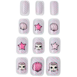 Spirit Halloween Kids Press On Nails 4 Pack - LOL Surprise Doll -Cheap Trick Or Treat Hub Store 01420298 c