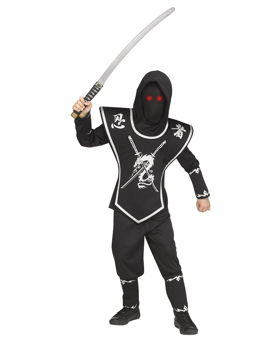 Spirit Halloween Kids Light-Up Eyes Ninja Costume 1 Spirit Halloween Kids Light-Up Eyes Ninja Costume