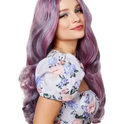 Spirit Halloween Ash Lavender Curl Wig
