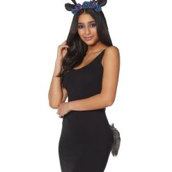 Spirit Halloween Faux Fur Dark Deer Costume Kit