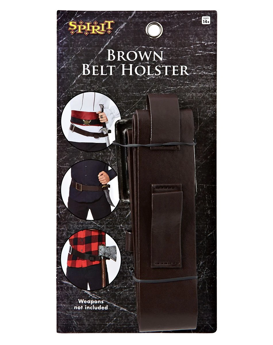 Spirit Halloween Brown Belt Holster 4 Spirit Halloween Brown Belt Holster - Image 4