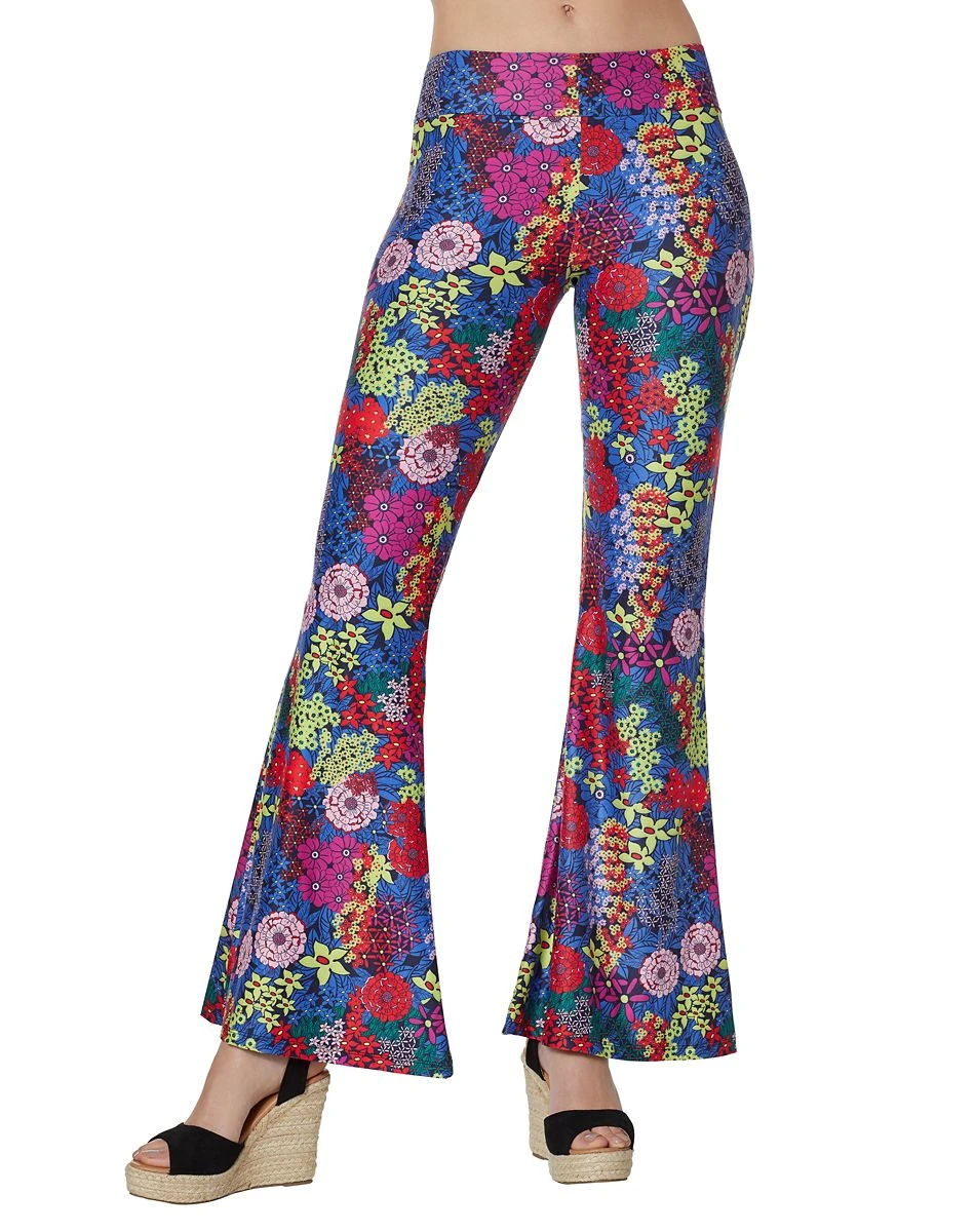 Spirit Halloween Adult Flower Bell Bottom Pants 1 Spirit Halloween Adult Flower Bell Bottom Pants