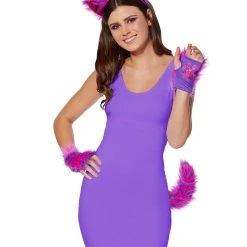 Spirit Halloween Striped Faux Fur Cat Costume Kit