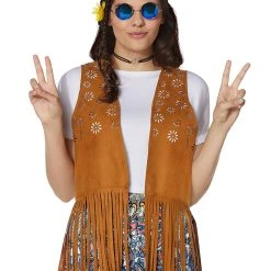 Spirit Halloween Fringed Hippie Vest -Cheap Trick Or Treat Hub Store 01425743 a