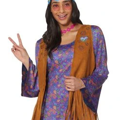 Spirit Halloween Adult Flower Power Hippie Costume -Cheap Trick Or Treat Hub Store 01426402 c