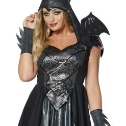 Spirit Halloween Adult Dragon Dress Costume -Cheap Trick Or Treat Hub Store 01426451 c