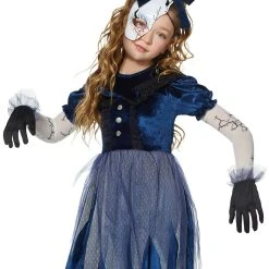 Spirit Halloween Kids Broken Doll Costume -Cheap Trick Or Treat Hub Store 01430495 c