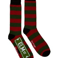 Spirit Halloween Freddy Krueger Knee High Socks - A Nightmare on Elm Street