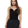 Spirit Halloween Black Velvet Corset