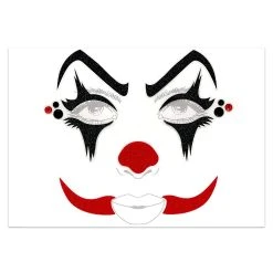 Spirit Halloween Scary Clown Face Decal