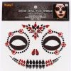 Spirit Halloween Sugar Skull Jewel Face Decal