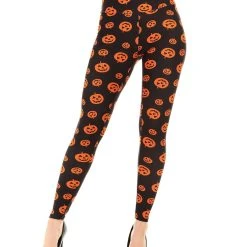 Spirit Halloween Plus Size Pumpkin Leggings