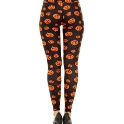 Spirit Halloween Plus Size Pumpkin Leggings -Cheap Trick Or Treat Hub Store 01434281 c 1