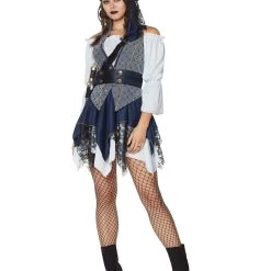 Spirit Halloween Adult Castaway Beauty Pirate Costume - The Signature Collection -Cheap Trick Or Treat Hub Store 01434786 c