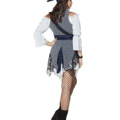 Spirit Halloween Adult Castaway Beauty Pirate Costume - The Signature Collection -Cheap Trick Or Treat Hub Store 01434786 d